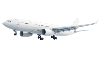 PNG. Air plane boing isolated on a transparent background.