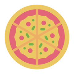 Pizza italian food icon