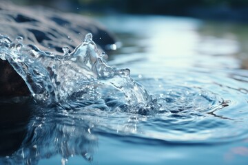 close up, isolated, water