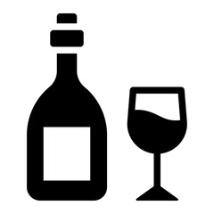 Wine italian alcohol icon