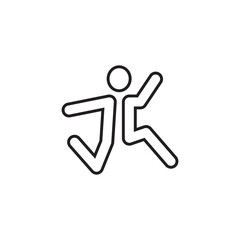 Jumping logo icon