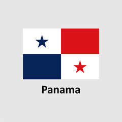 Dominican Republic flag design vector illustration on a gray background for graphic and web design.