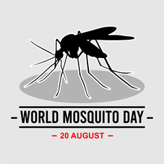 illustration of World mosquito Day background
