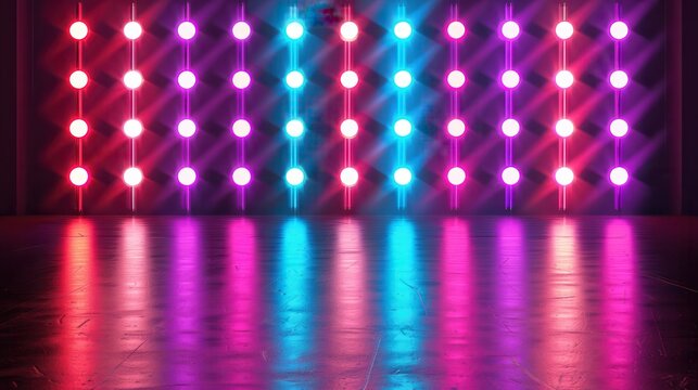 Auditions Neon Sign. Showcasing Talent Casting for Stage and Film Acting