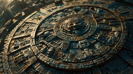 Azteca Calendar: Symbol of Aztec Civilization in Mexico City