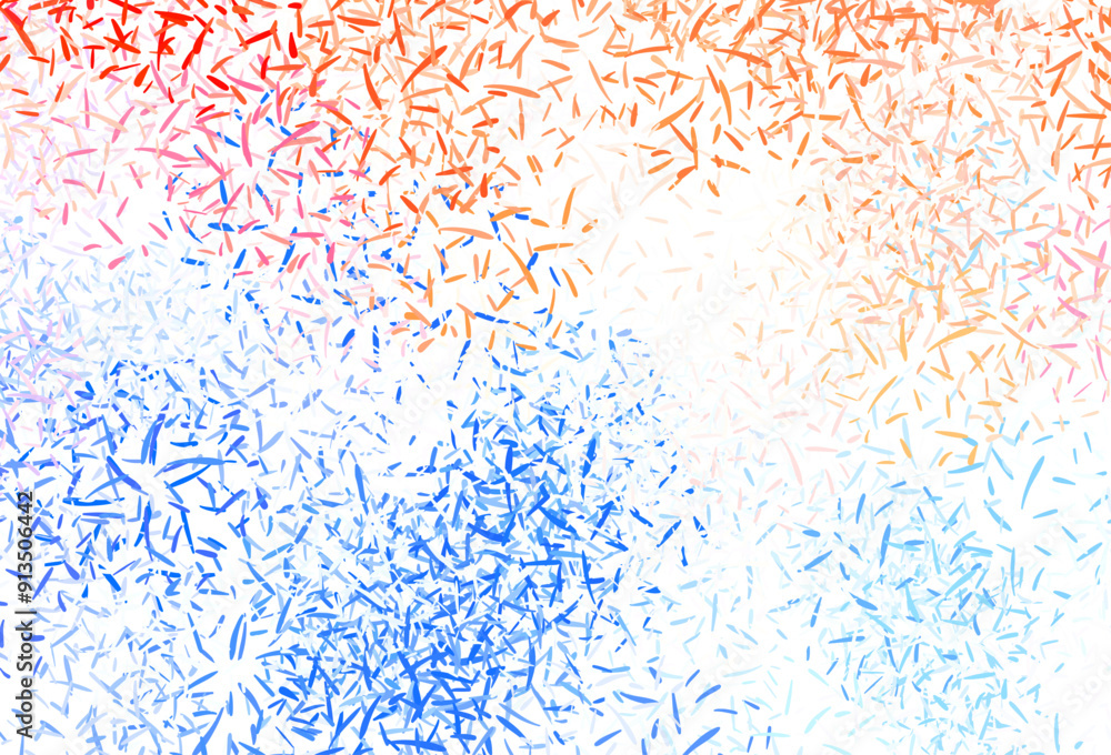 Sticker light pink vector texture with colored lines.