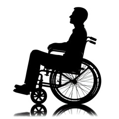wheel chair silhouette