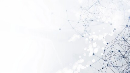 Abstract Geometric Network with Bokeh Effect