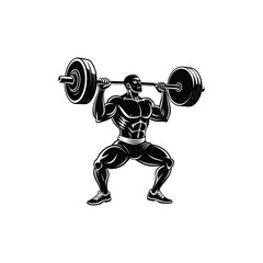 weightlifter silhouette.
