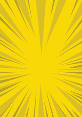 Zoom Effect Yellow Comic. Yellow background comic illustrastion