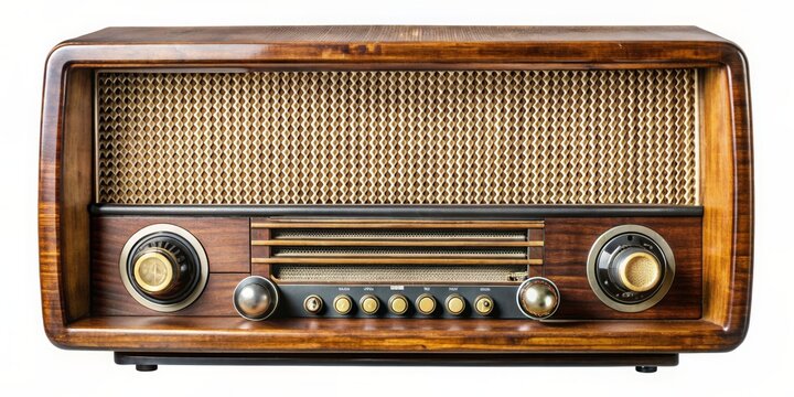 A vintage, old retro radio with classic dials and knobs, retro, radio, vintage, technology, classic, old, music