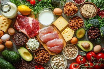 栄養満点の食材で作るヘルシーな食事