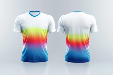 white jersey template for team club, jersey sport, front and back, Tshirt mockup sports jersey template design for football soccer, racing, gaming, sports jersey