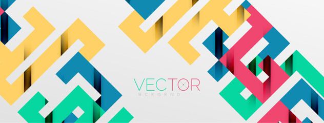 Color bend lines with shadow texture effect. Vector Illustration For Wallpaper, Banner, Background, Card, Book Illustration, landing page