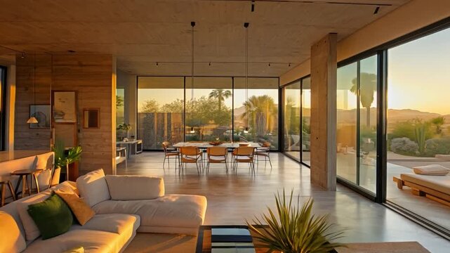 This desert home may appear to be an unassuming bungalow from the outside, but as you step inside, you'll be welcomed 