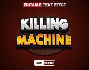 Editable 3d text effect for decoration