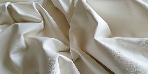 white leather fabric 