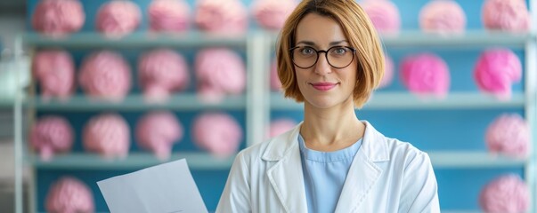 Cancer education flyer, concise information, visually appealing, professional layout