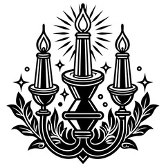 Magic Candle Logo Design for Paraphernalia Company illustration