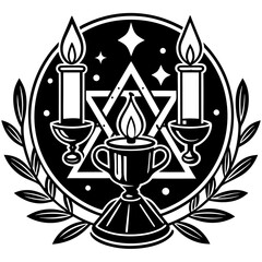 Magic Candle Logo Design for Paraphernalia Company illustration