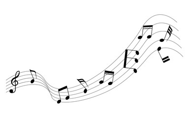 Little moving of music chords