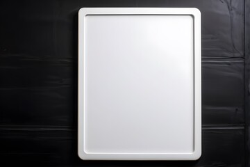 dry erase board with white border