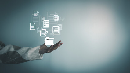 Document Management System, Officer manage files, Online document database management, automated processes to manage system, ERP enterprise efficient, business technology