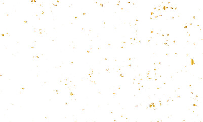 Abstract luxury golden confetti glitter and dust falling down on transparent background. Shiny glittering dust background. Vector illustration.