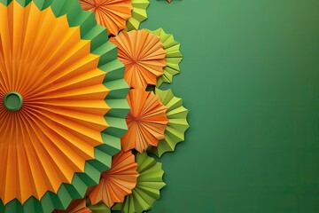 Obraz premium Indian Republic Day background and copy space, highly realistic, HD, HDR, 12K with generative ai