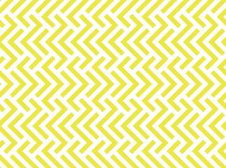 Abstract geometric pattern with stripes, lines. Seamless vector background. White and yellow ornament. Simple lattice graphic design