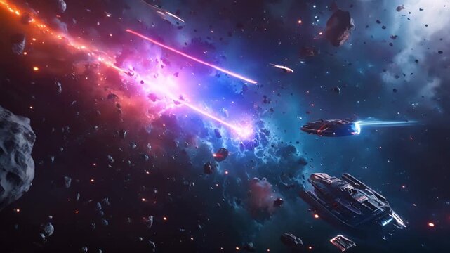 Chaotic Space Battle