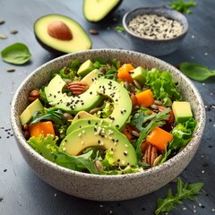 salad with vegetables