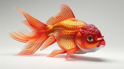 Fototapeta premium 3D, illustration, realistic, isolated, white, background