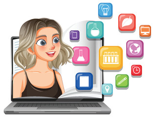 Online Learning and Education Concept