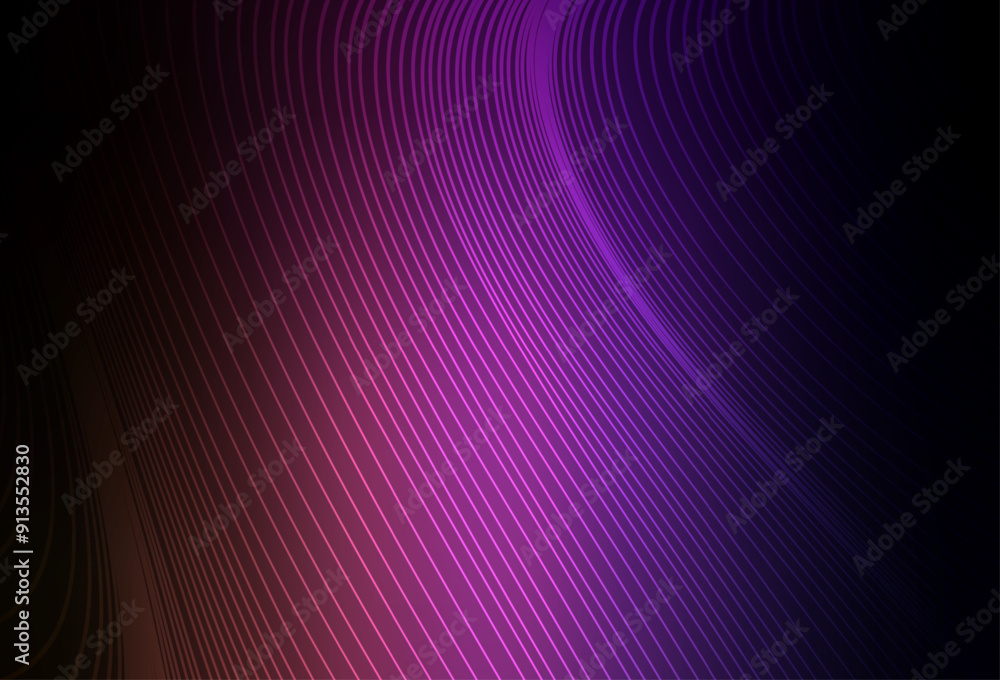 Poster dark purple, pink vector pattern with sharp lines.