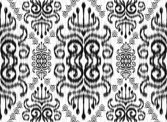 Ikat fabric abstract symbol Aztec illustration4