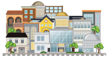 Obraz premium Modern Urban Building Complex