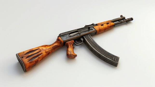 Ruger 10/22, 3D illustration, realistic, isolated on white background