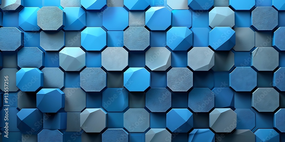 Poster abstract patterned 3d design