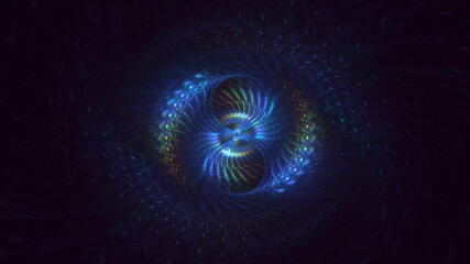 3D manual rendering abstract round hole light background. Its not AI Generatd illustration.