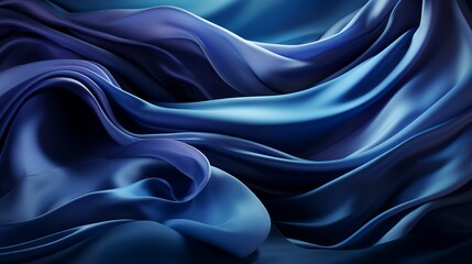 Fototapeta premium Abstract luxury gradient blue background smooth dark blue with black vignette studio banner