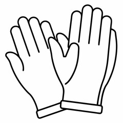 Cleaning gloves art vector illustration