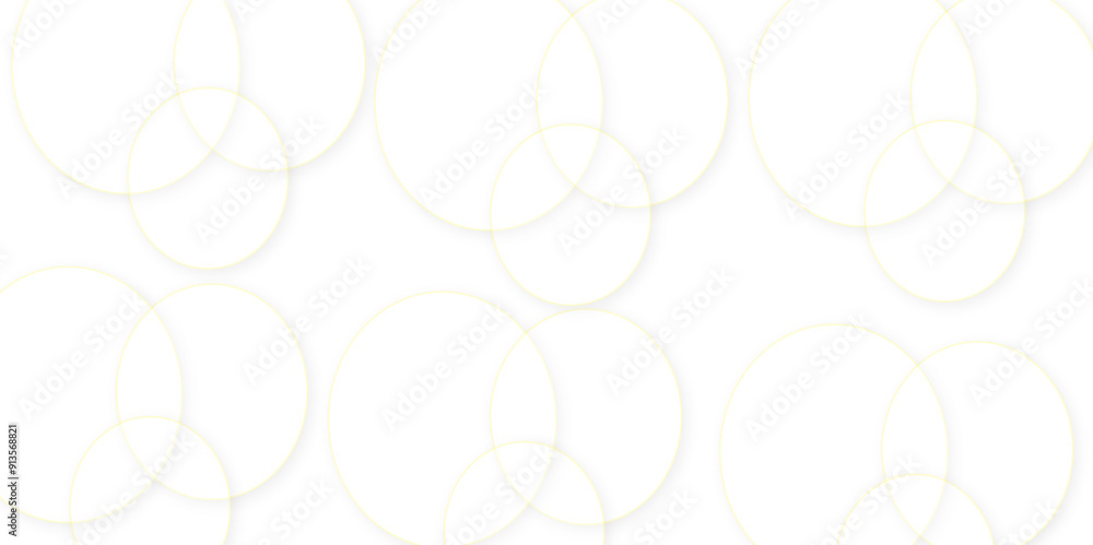 Poster abstract white gradient circle pattern of 3d bubbles background template. abstract white modern tran