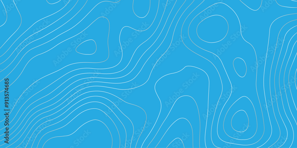 Poster abstract design with seamless pattern with lines topographic map. geographic mountain relief. retro 