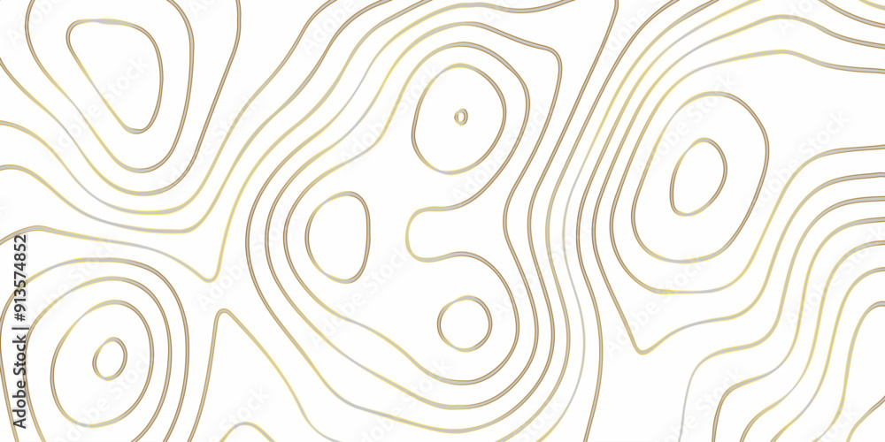 Poster abstract design with seamless pattern with lines topographic map. geographic mountain relief. retro 