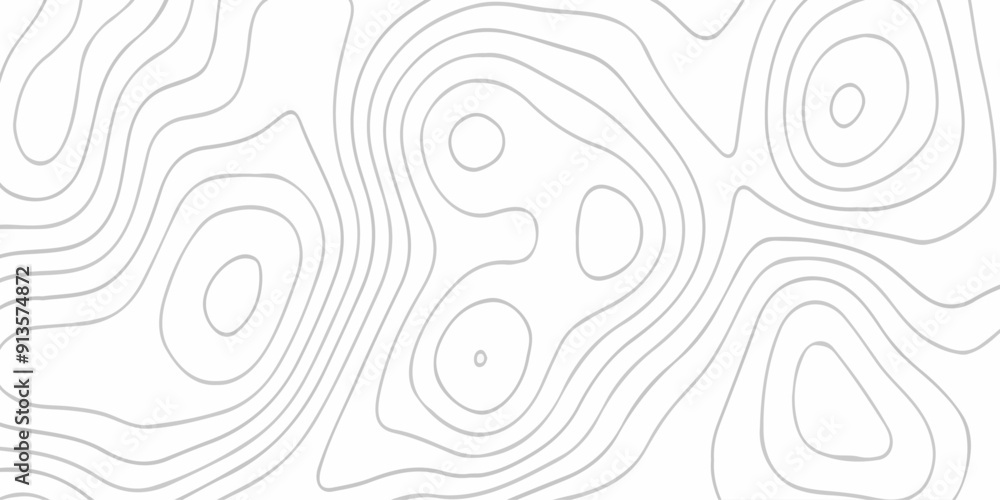 Poster abstract design with seamless pattern with lines topographic map. geographic mountain relief. retro 
