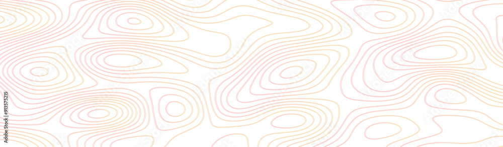 Poster abstract design with seamless pattern with lines topographic map. geographic mountain relief. retro 
