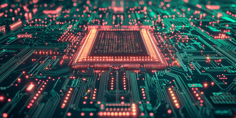 Obraz premium Abstract digital data streams on a dark blue background, conveying the concept of big data and cloud technology