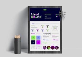 Brand Mood Board Kit Layout