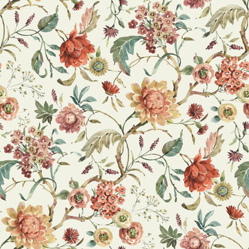 New Seamless pattern with flowers,  , Digital Flowers , Florall Print, Aestheti floral Textile Design 